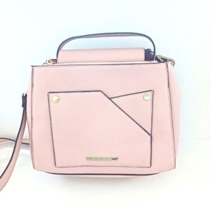 STEVE MADDEN BLUSH LIGHT PINK SHOULDER BAG WITH REMOVABLE STRAP FOR SATCHEL BAG